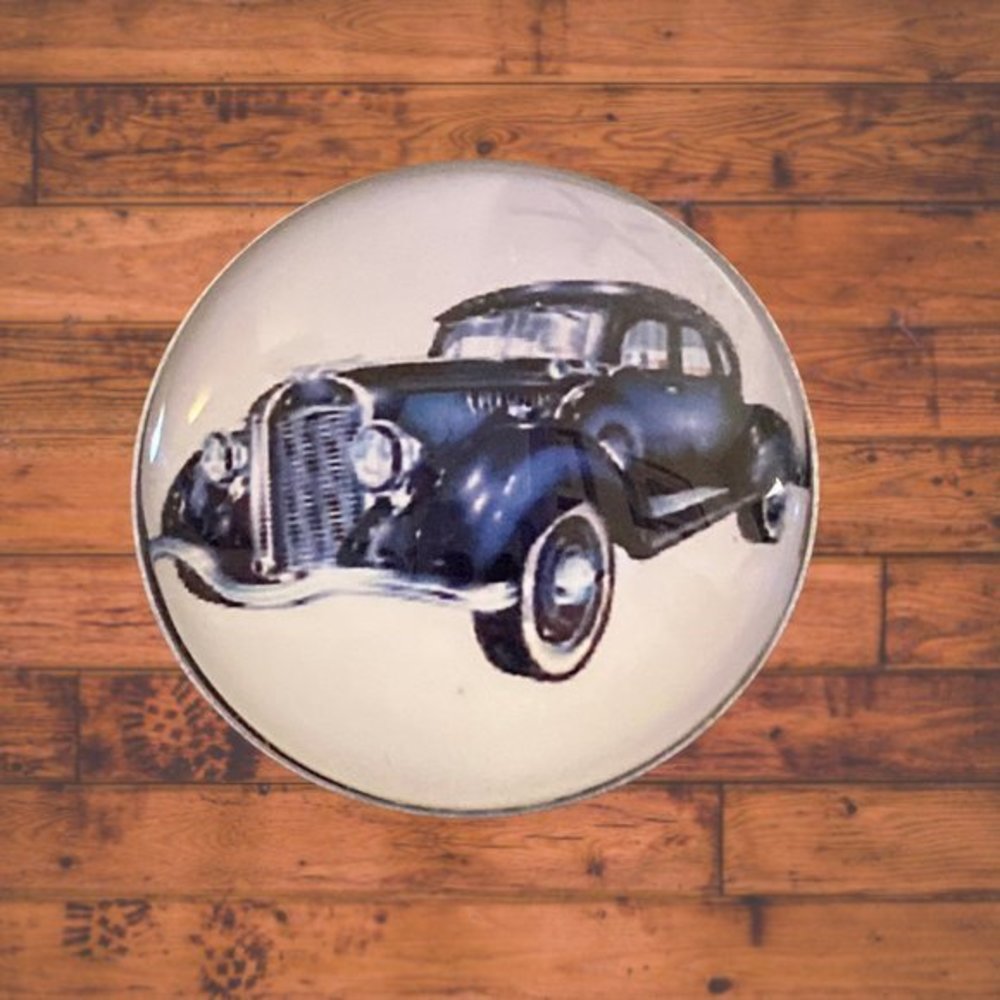 Black Classic Car Snap Button